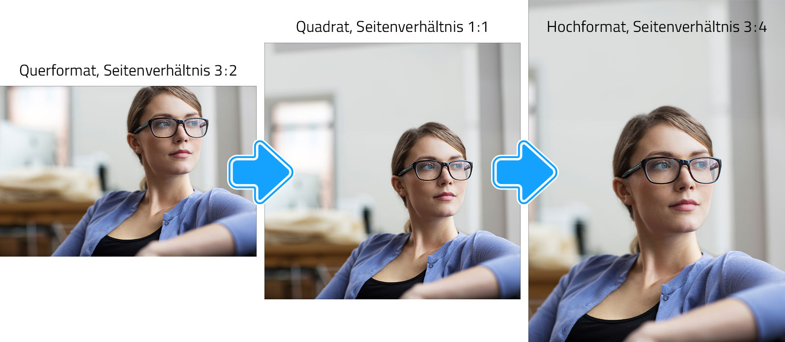 Durch die Funktion "Generatives Erweitern" können Sie bequem ein querformatiges Bild nach oben verlängern, so dass es ein Quadrat wird.